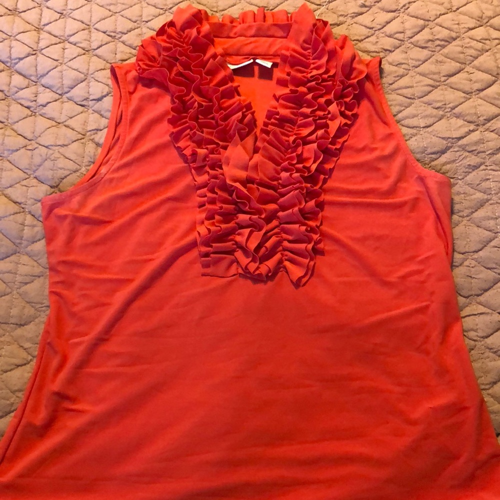 Cato Ruffle sleeveless top